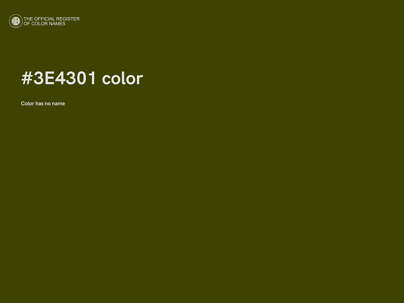 #3E4301 color image