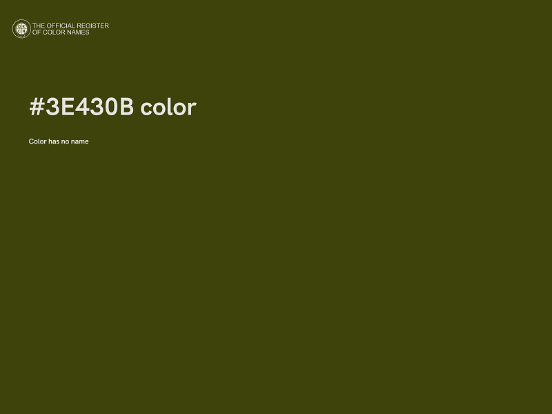 #3E430B color image