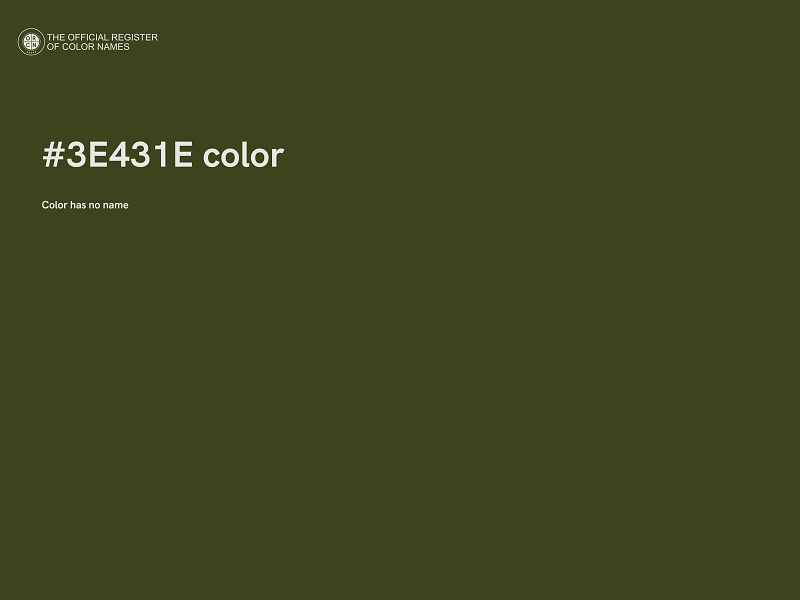 #3E431E color image