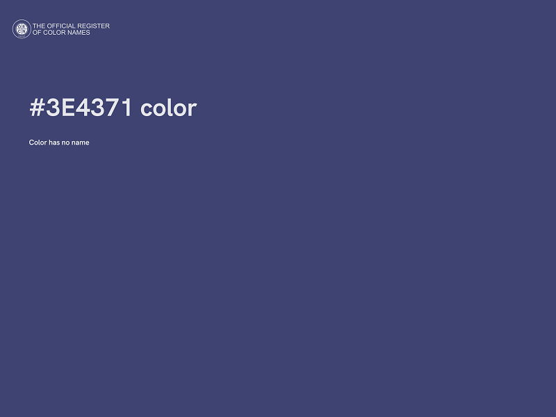 #3E4371 color image