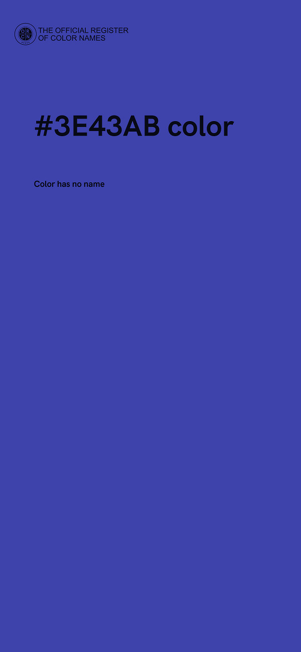 #3E43AB color image