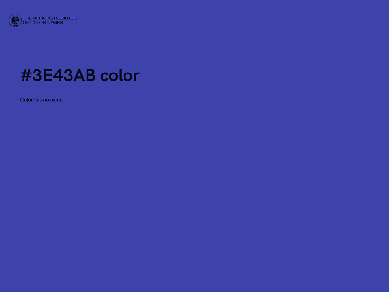 #3E43AB color image