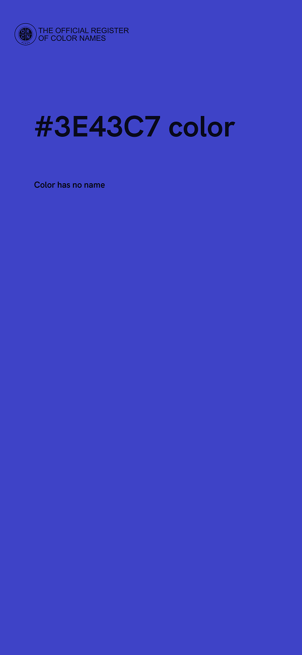 #3E43C7 color image