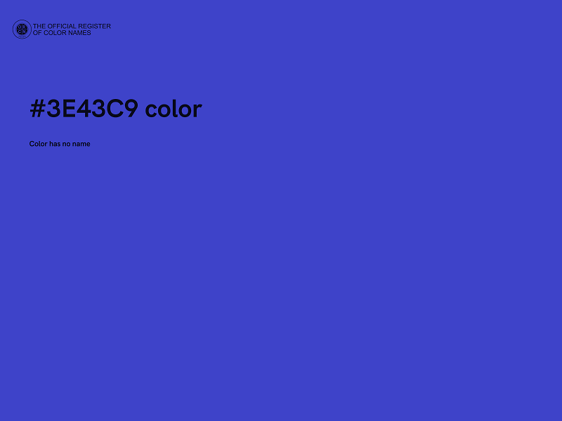 #3E43C9 color image