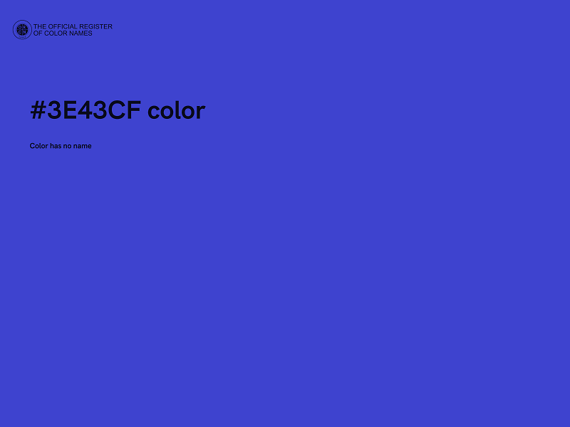 #3E43CF color image