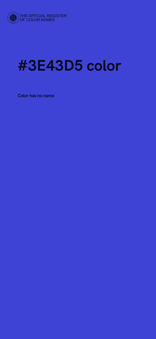 #3E43D5 color image