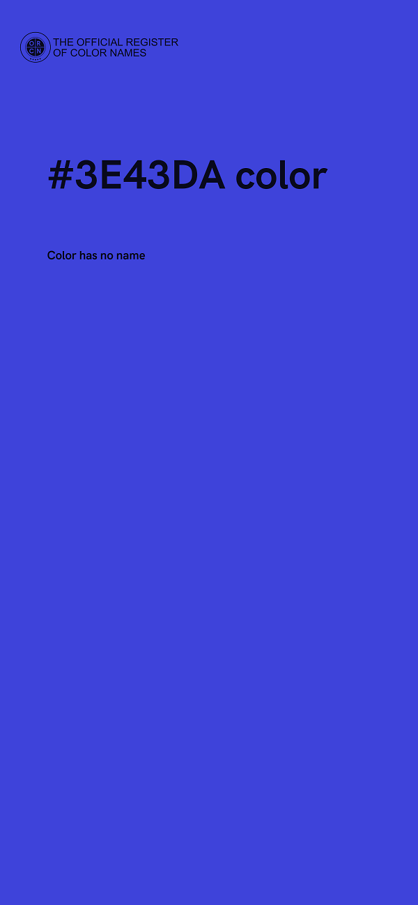 #3E43DA color image