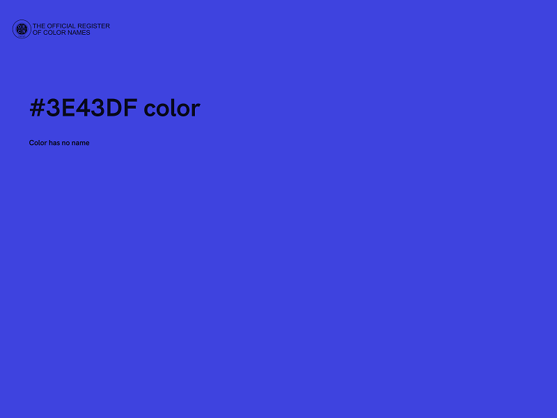 #3E43DF color image