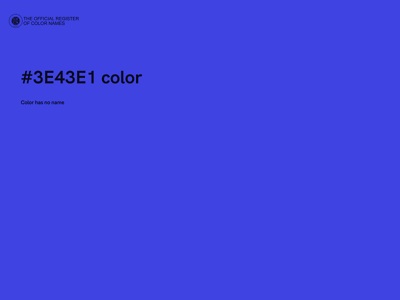 #3E43E1 color image
