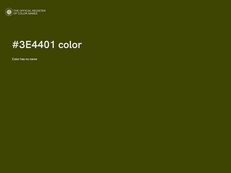 #3E4401 color image