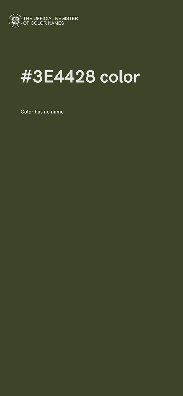 #3E4428 color image