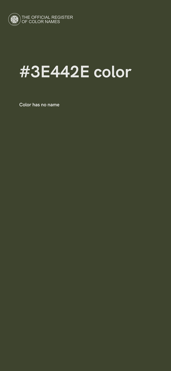 #3E442E color image