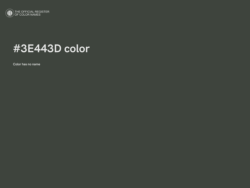 #3E443D color image