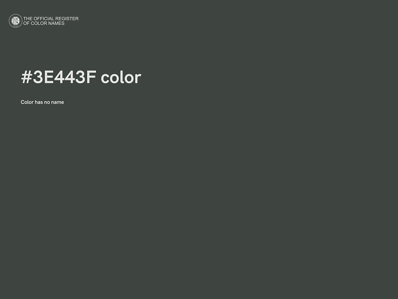 #3E443F color image