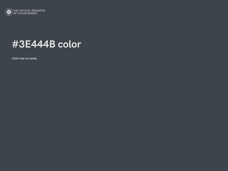 #3E444B color image