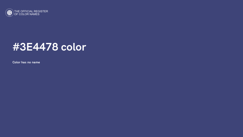 #3E4478 color image
