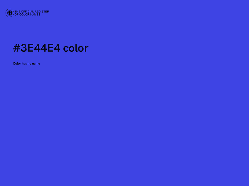 #3E44E4 color image