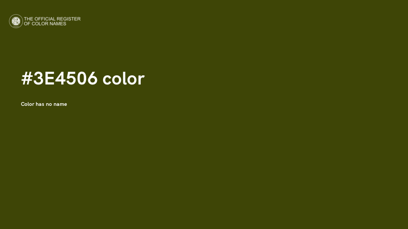 #3E4506 color image