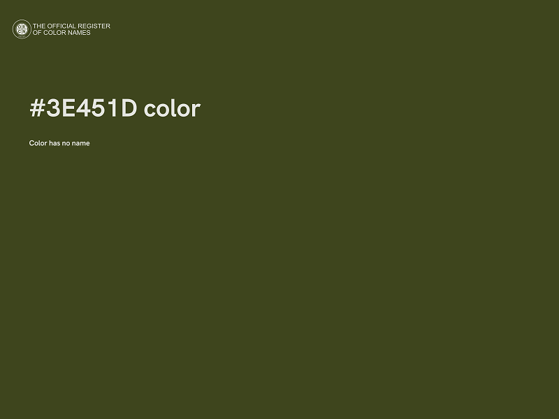 #3E451D color image