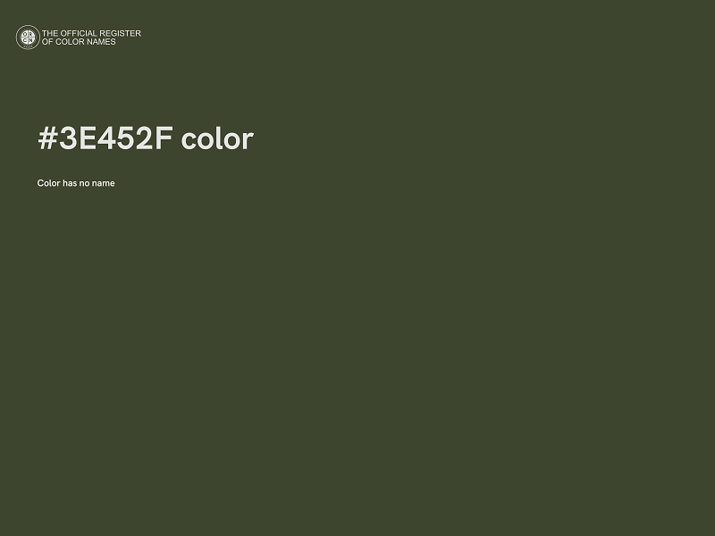 #3E452F color image