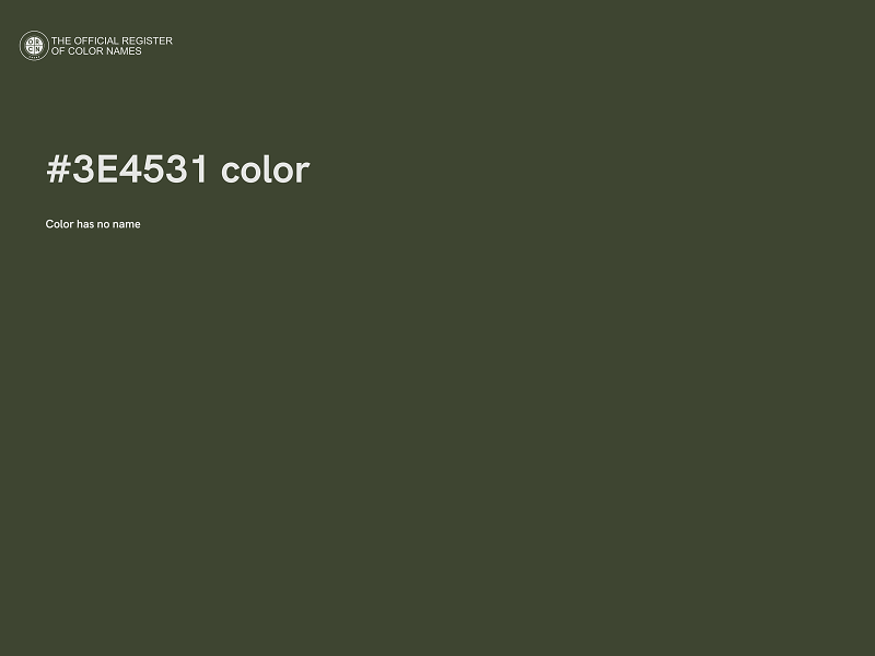 #3E4531 color image