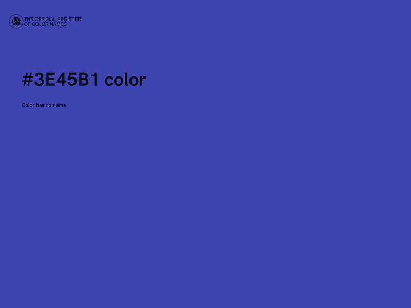 #3E45B1 color image