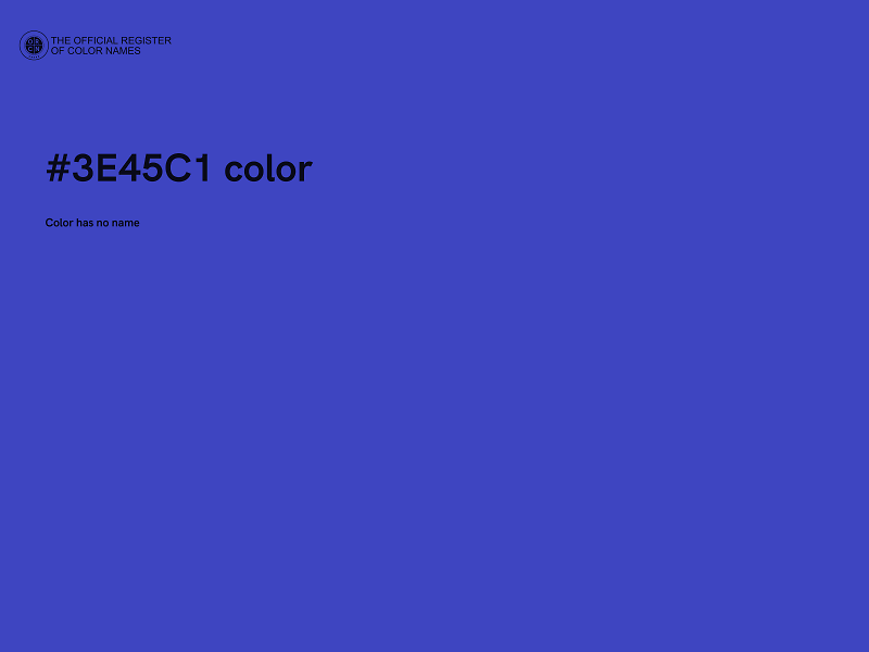 #3E45C1 color image