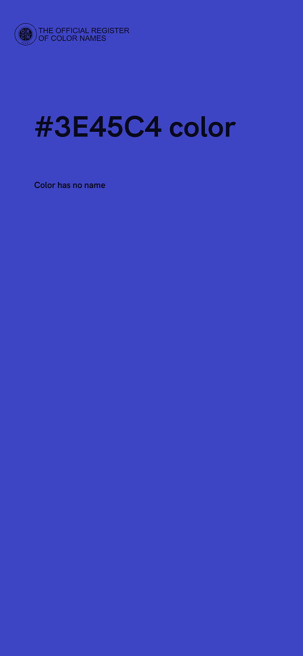 #3E45C4 color image