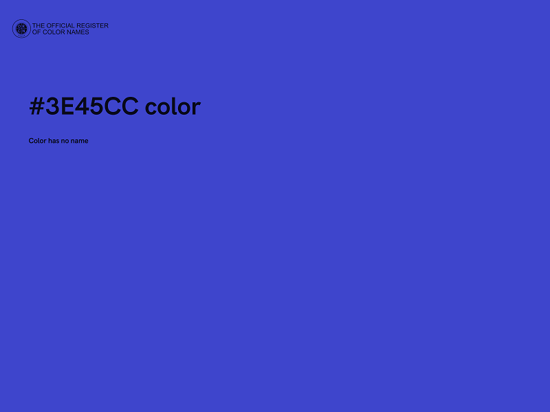 #3E45CC color image