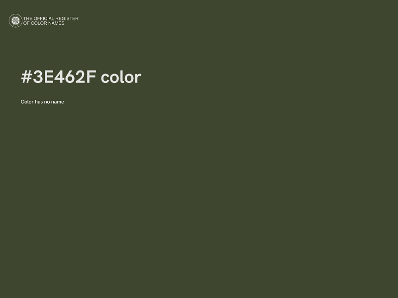 #3E462F color image