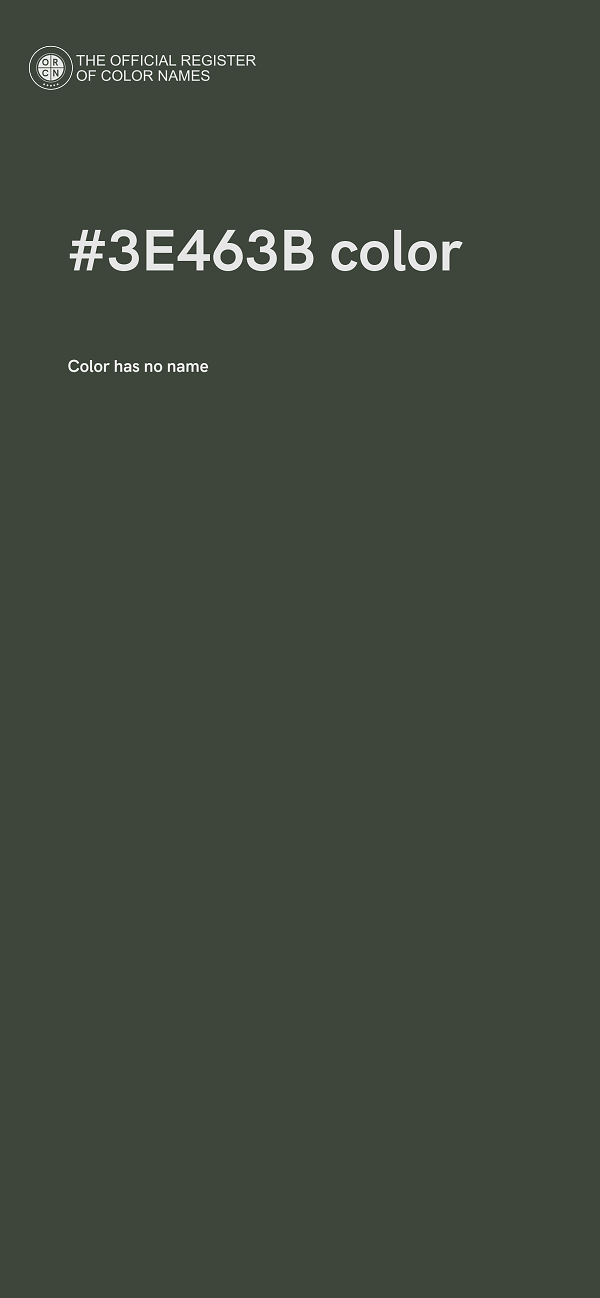 #3E463B color image