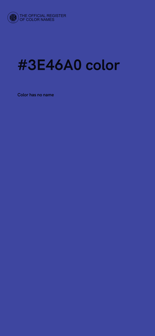 #3E46A0 color image
