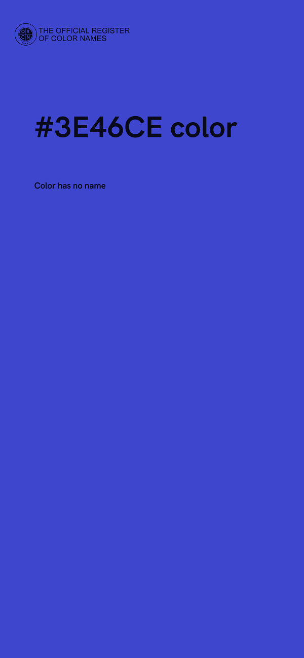 #3E46CE color image