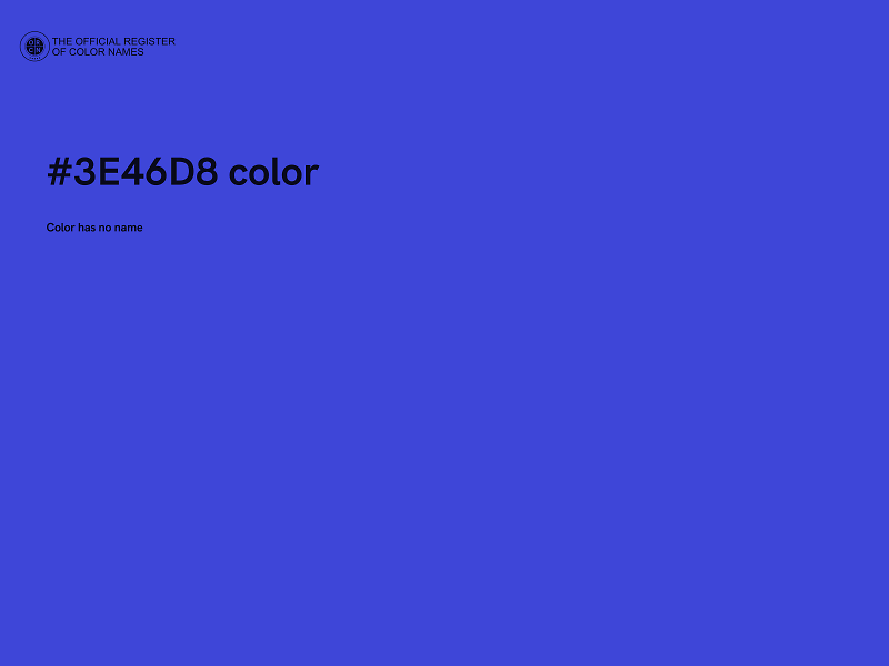 #3E46D8 color image