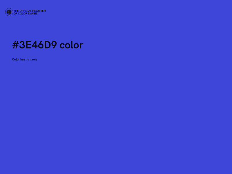 #3E46D9 color image