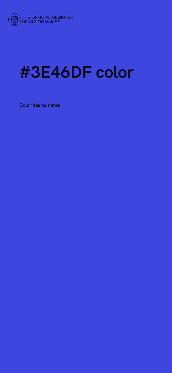 #3E46DF color image