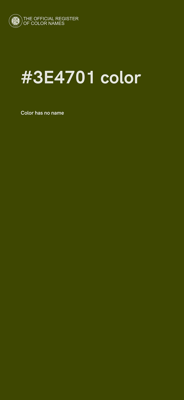 #3E4701 color image
