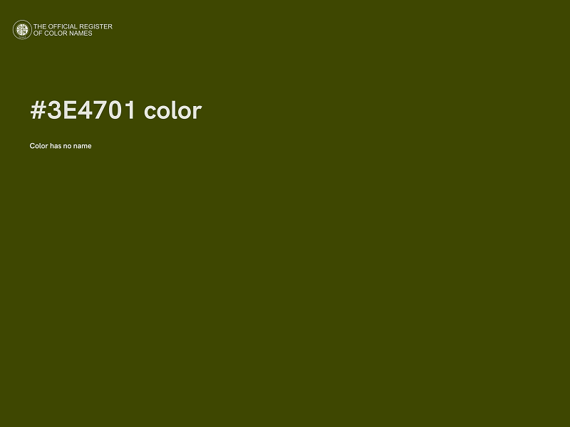 #3E4701 color image