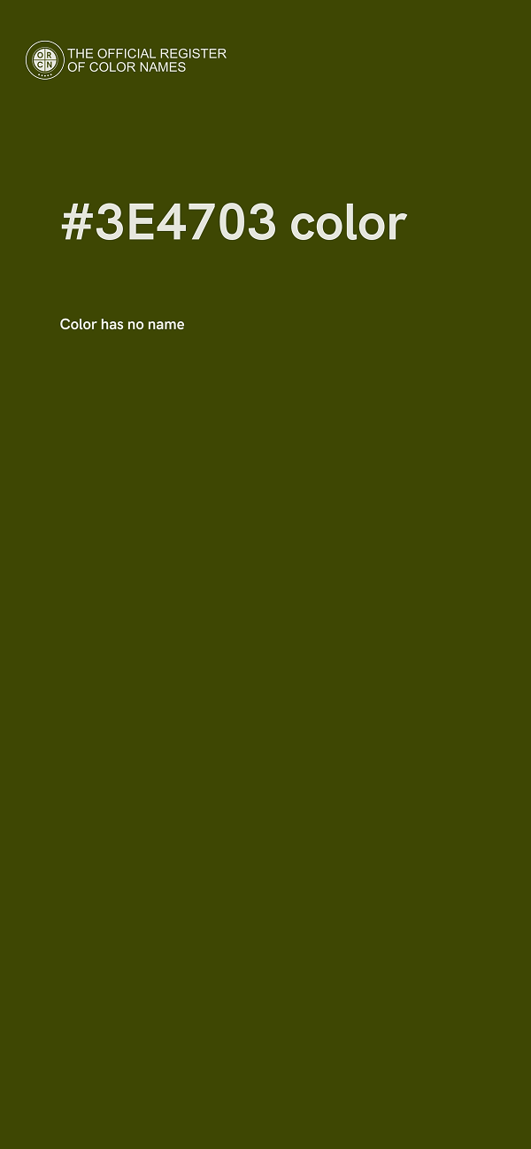 #3E4703 color image