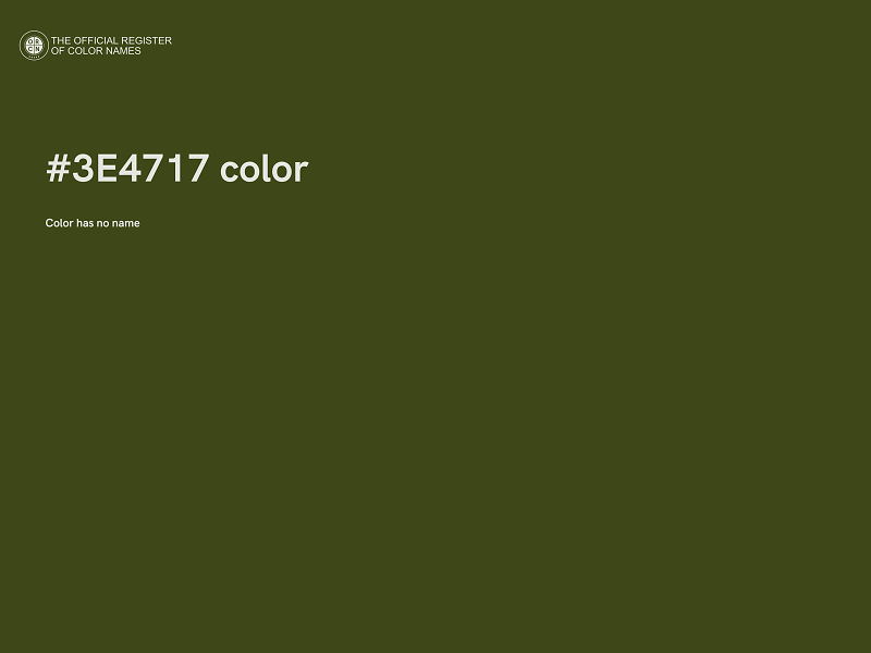 #3E4717 color image