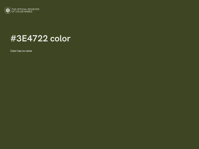 #3E4722 color image