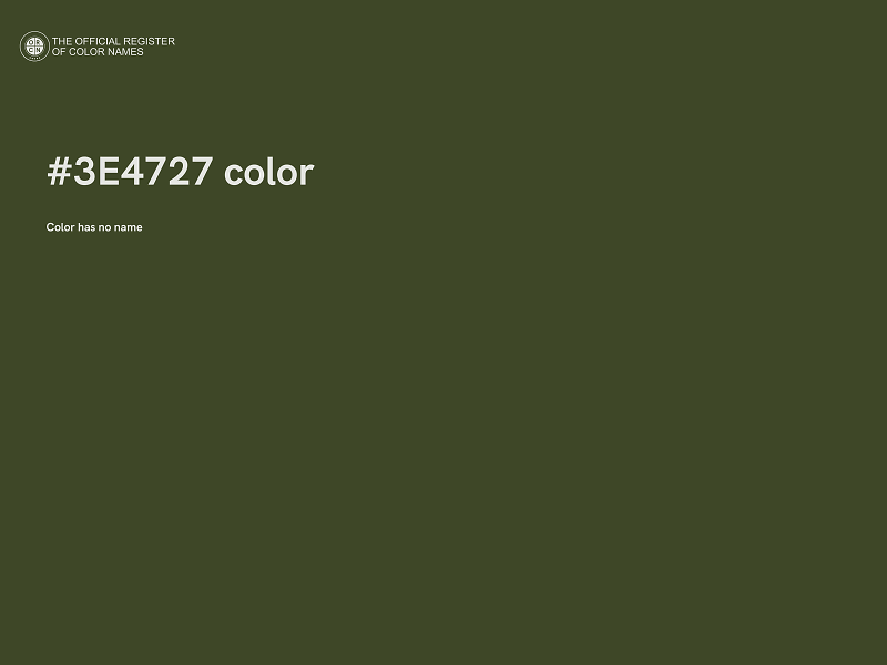 #3E4727 color image