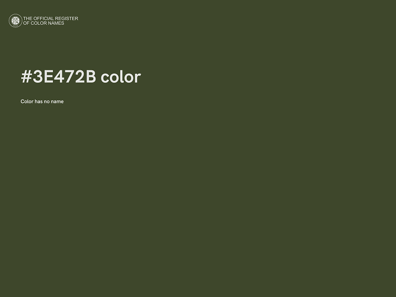 #3E472B color image