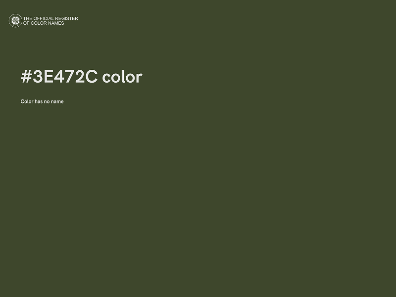 #3E472C color image