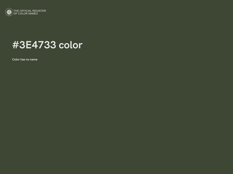 #3E4733 color image