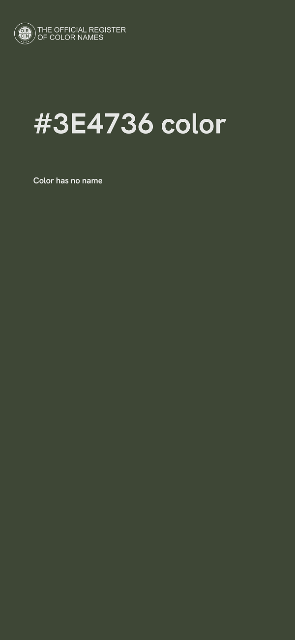 #3E4736 color image