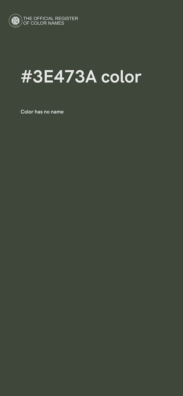 #3E473A color image