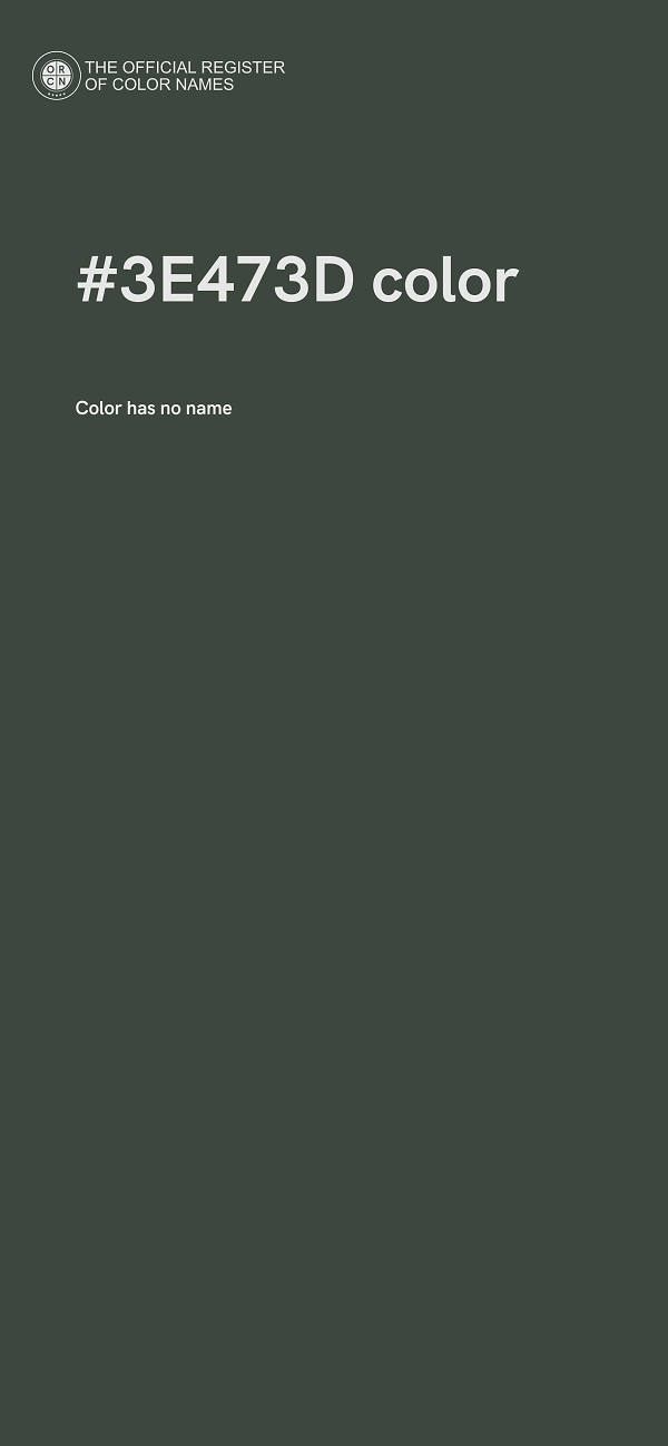 #3E473D color image