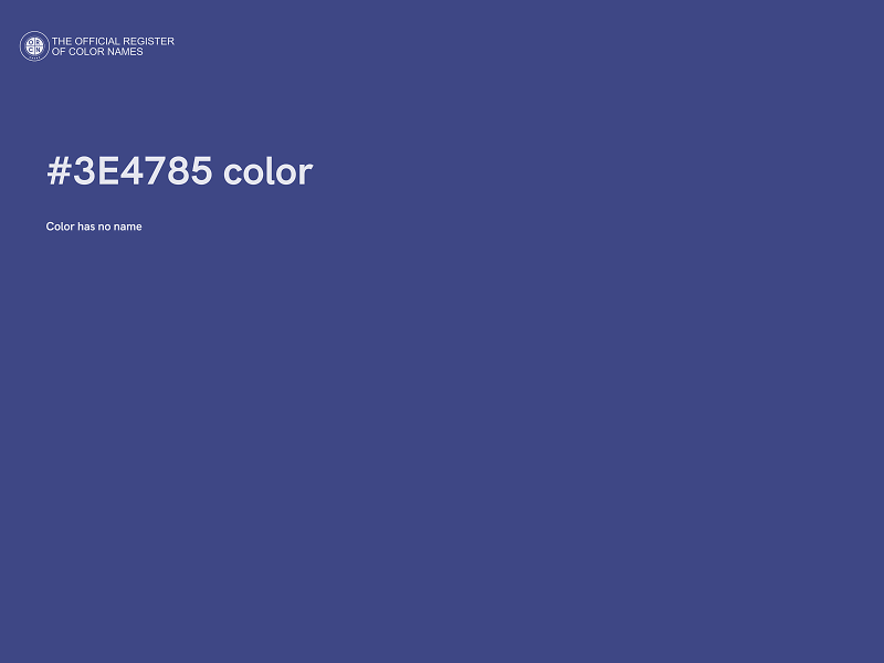 #3E4785 color image
