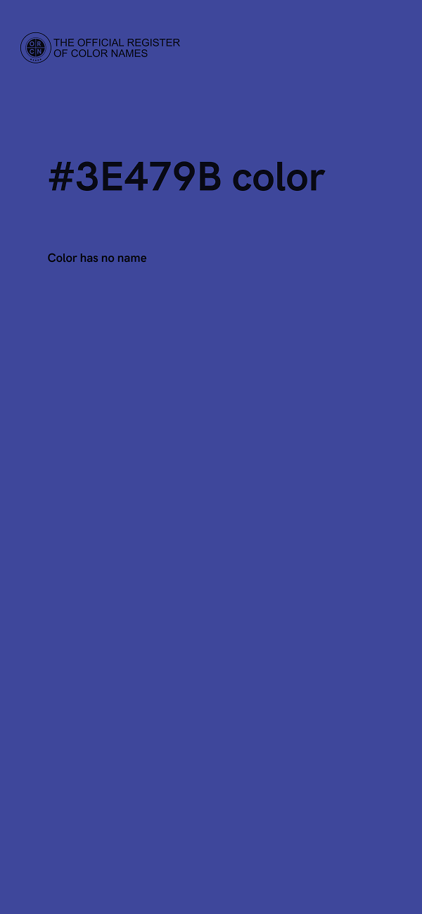 #3E479B color image